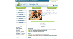 Desktop Screenshot of anyanyelv-pedagogia.hu